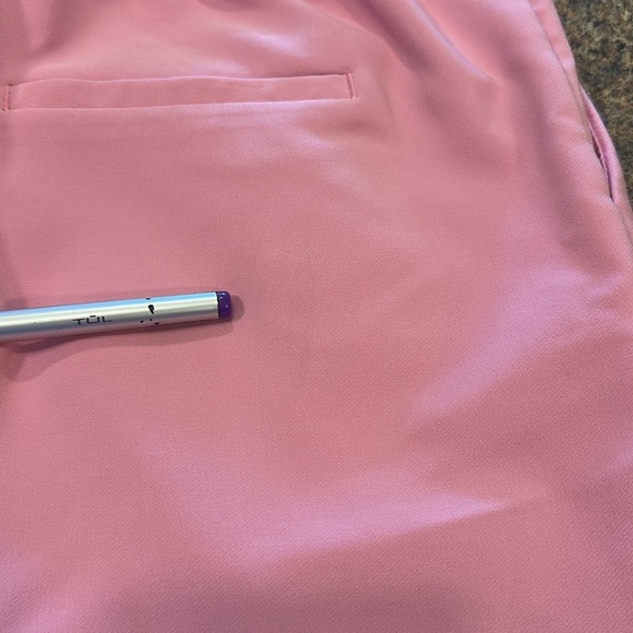 Love Tree Wide Leg Pants Back Elastic Waistband Light Pink Pockets Womens Size L - Picture 11 of 14